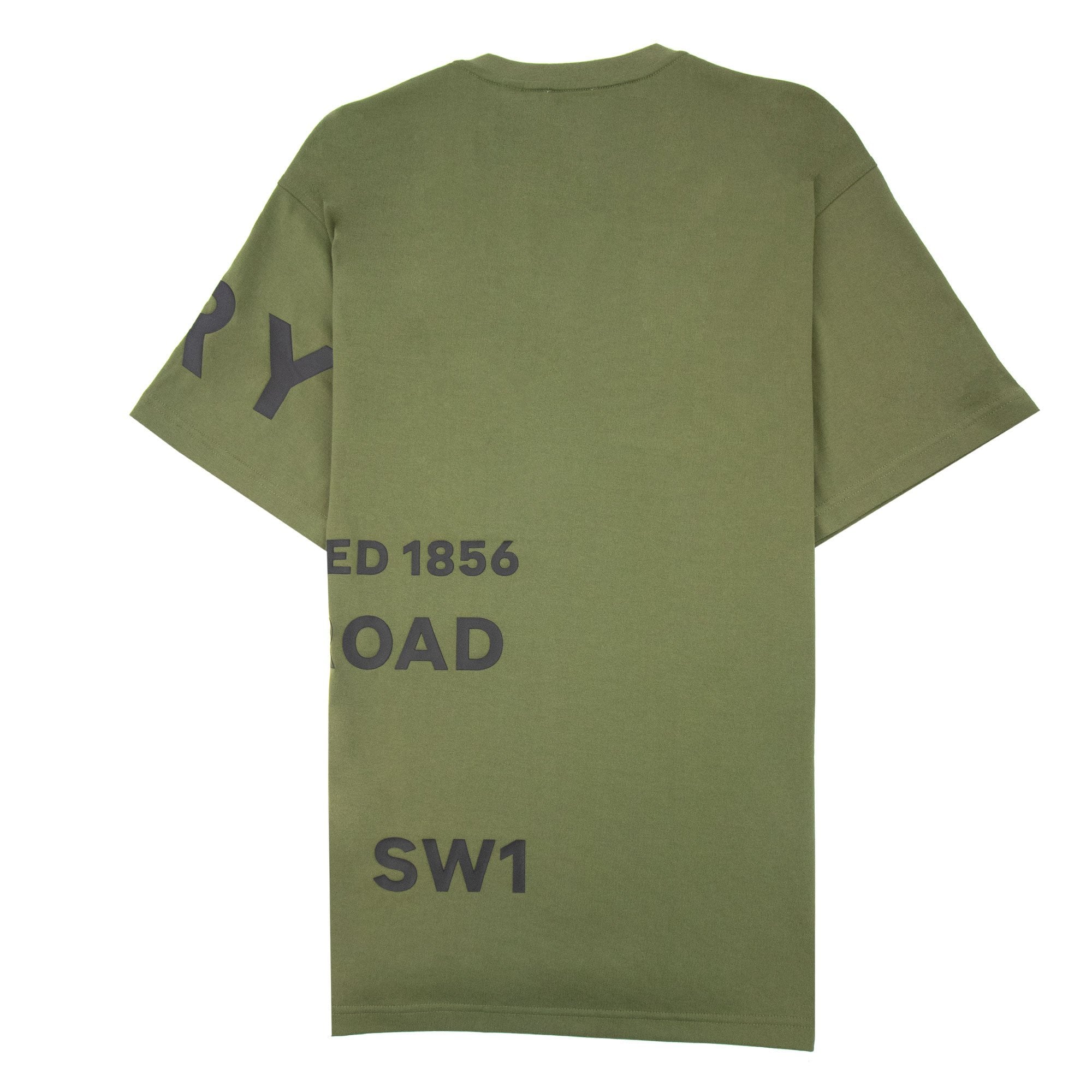 Burberry Horseferry Print Cotton Oversized T-shirt Olive | ONU – Onu