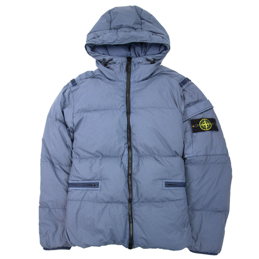 Stone Island 40223 Garment Dyed Crinkle Reps R-ny Down Blue V0024