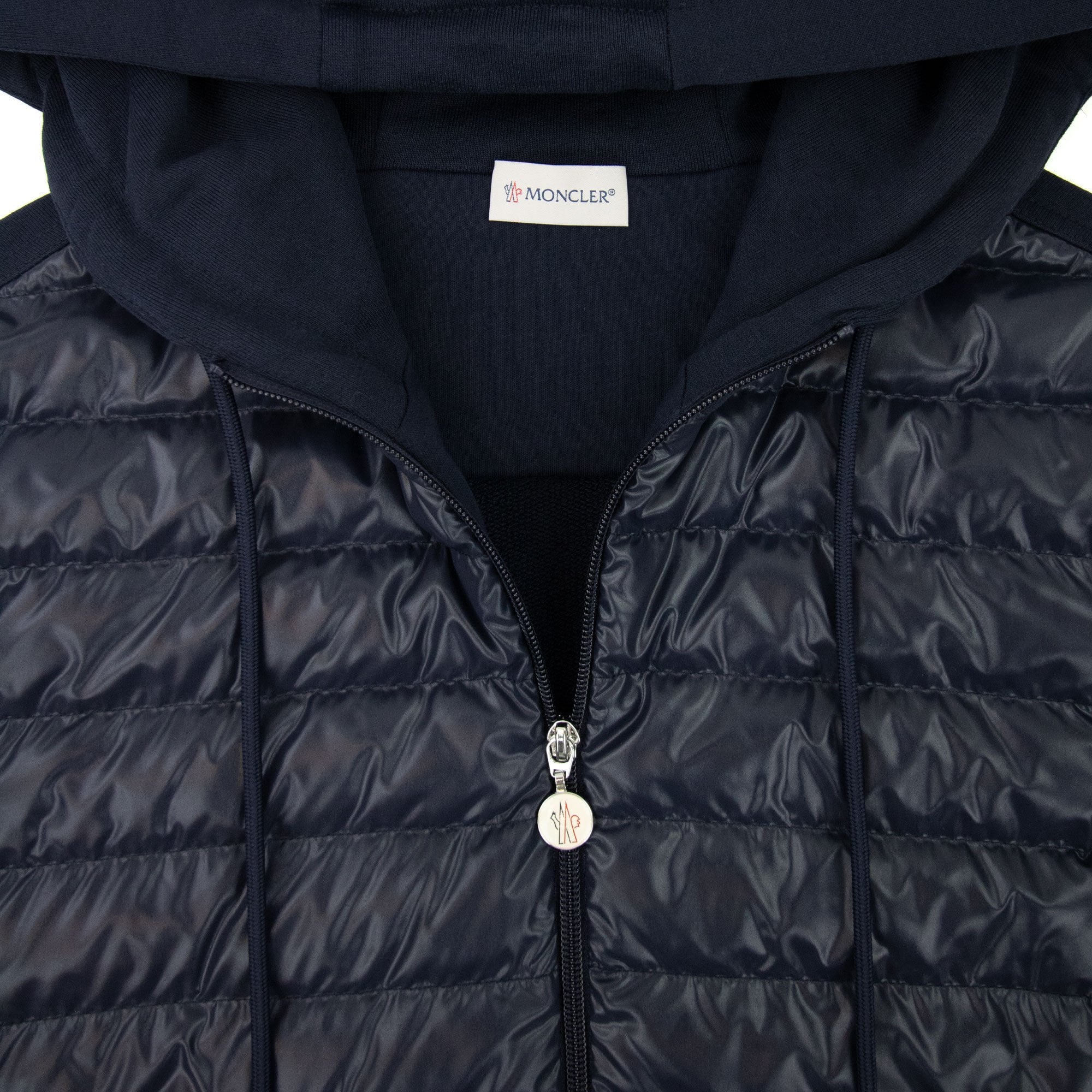 Moncler Maglia Con Hoodied Cardigan Navy 878 | ONU – Onu