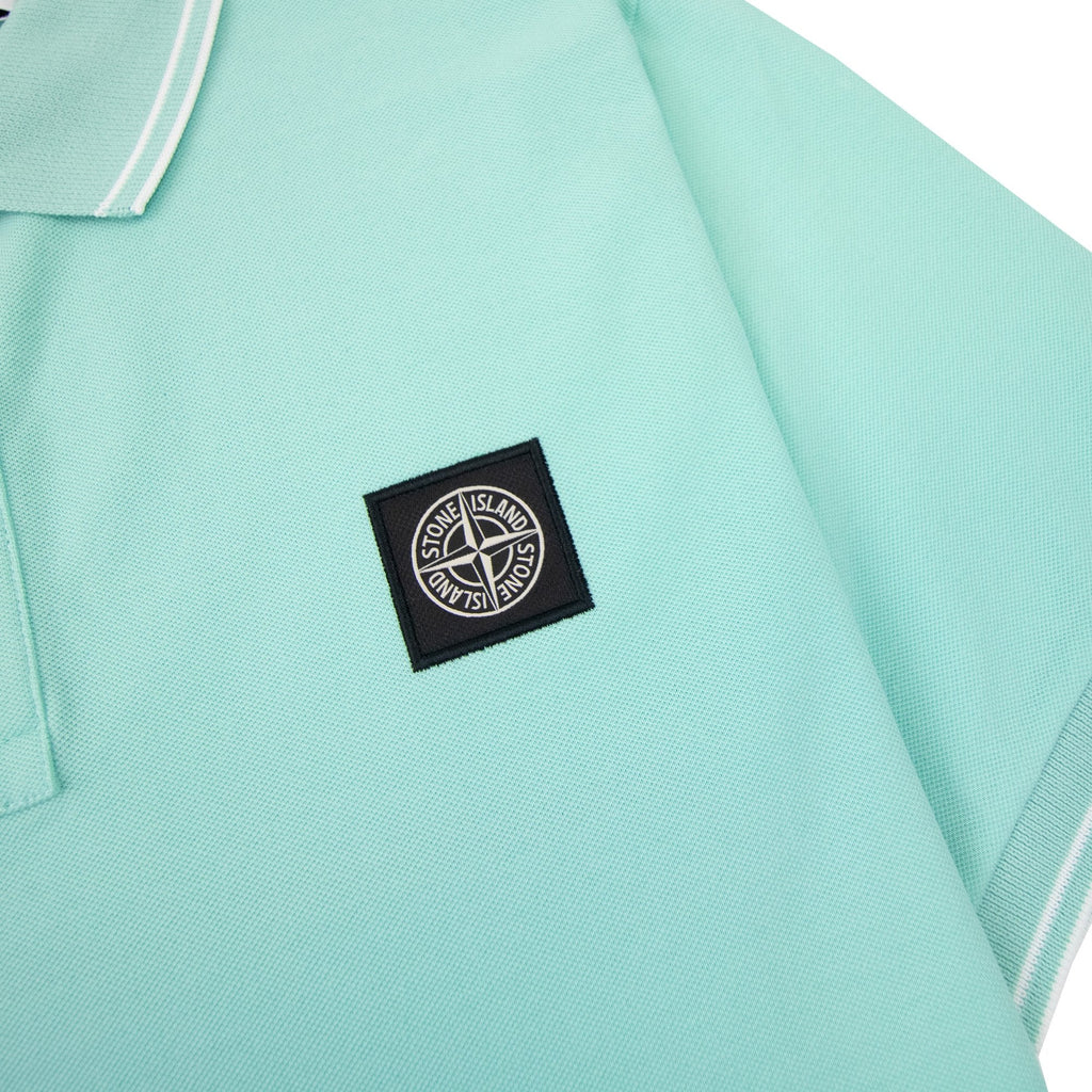 Stone Island 22s18 Slim Fit Polo Shirt Mint Green V0044