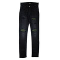 Amiri Mx1 Neon Plaid Jean Black