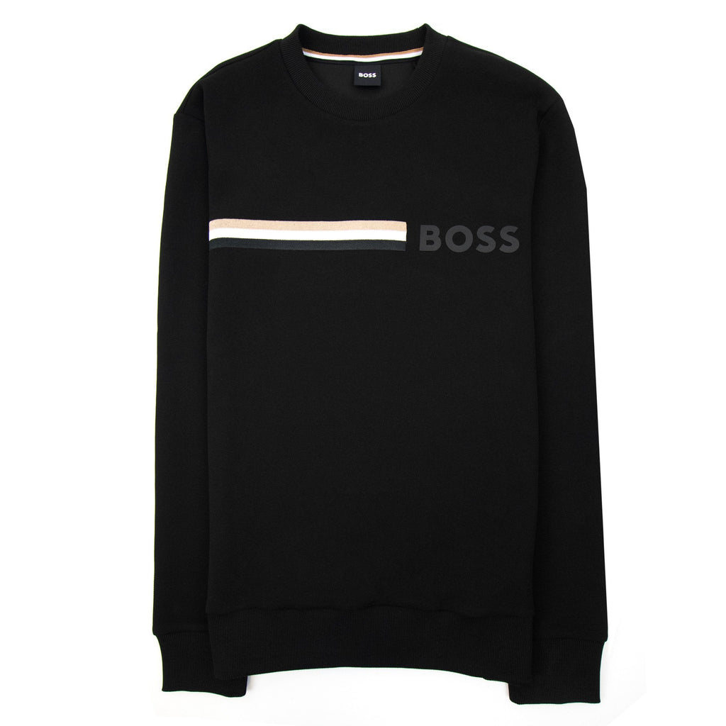 Hugo Boss Stadler 94 Textured Sweatshirt Black 001