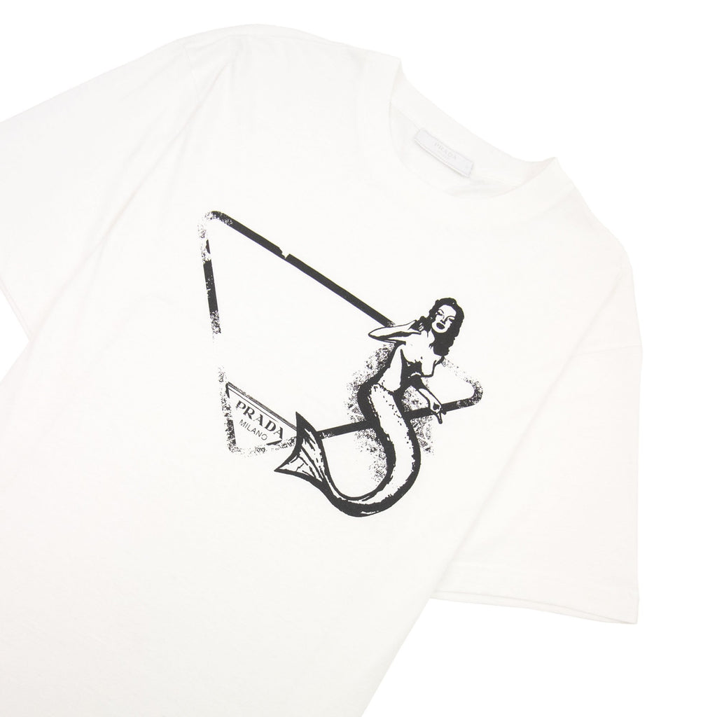 Prada Mermaid Symbol T-shirt White