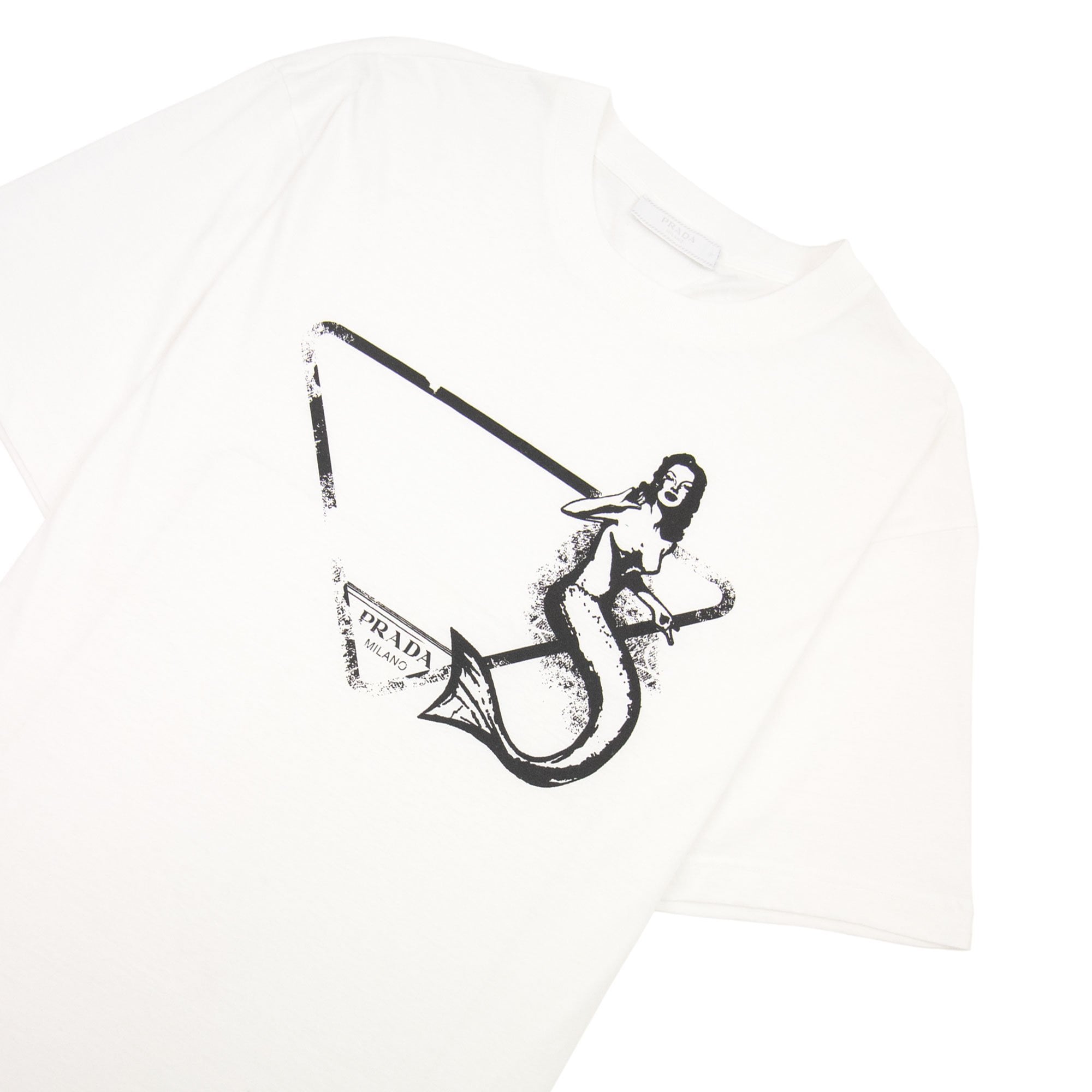 Prada Mermaid Symbol T-shirt White