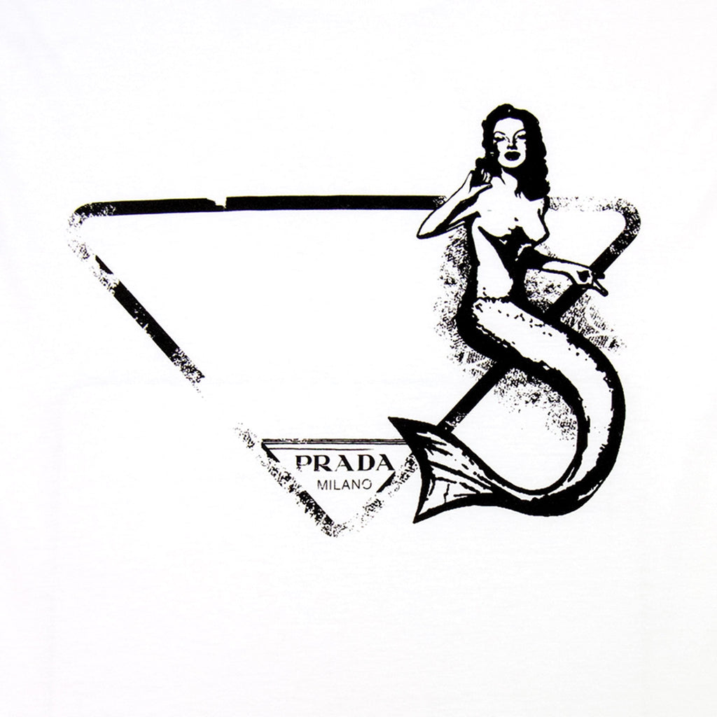 Prada Mermaid Symbol T-shirt White