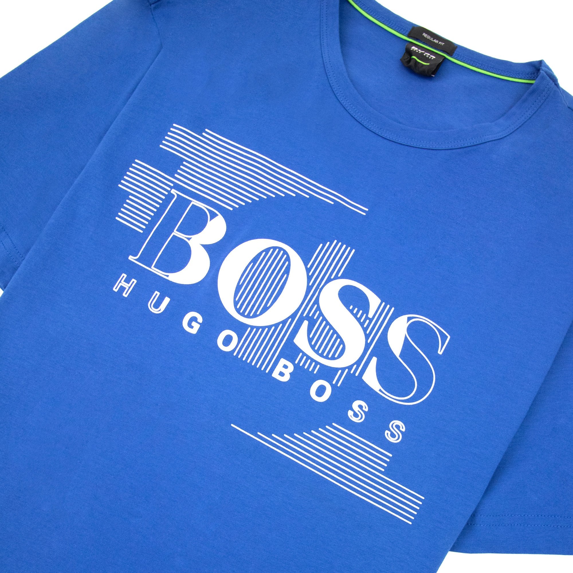 Hugo Boss Tee 1 Logo T Shirt Blue 420