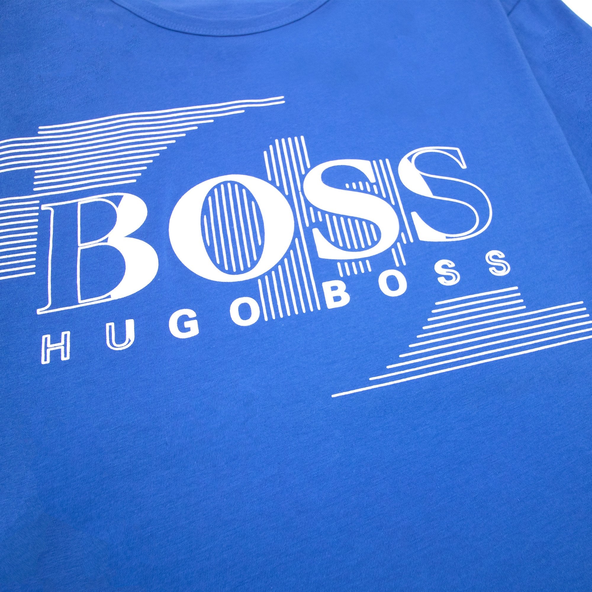 Hugo Boss Tee 1 Logo T Shirt Blue 420
