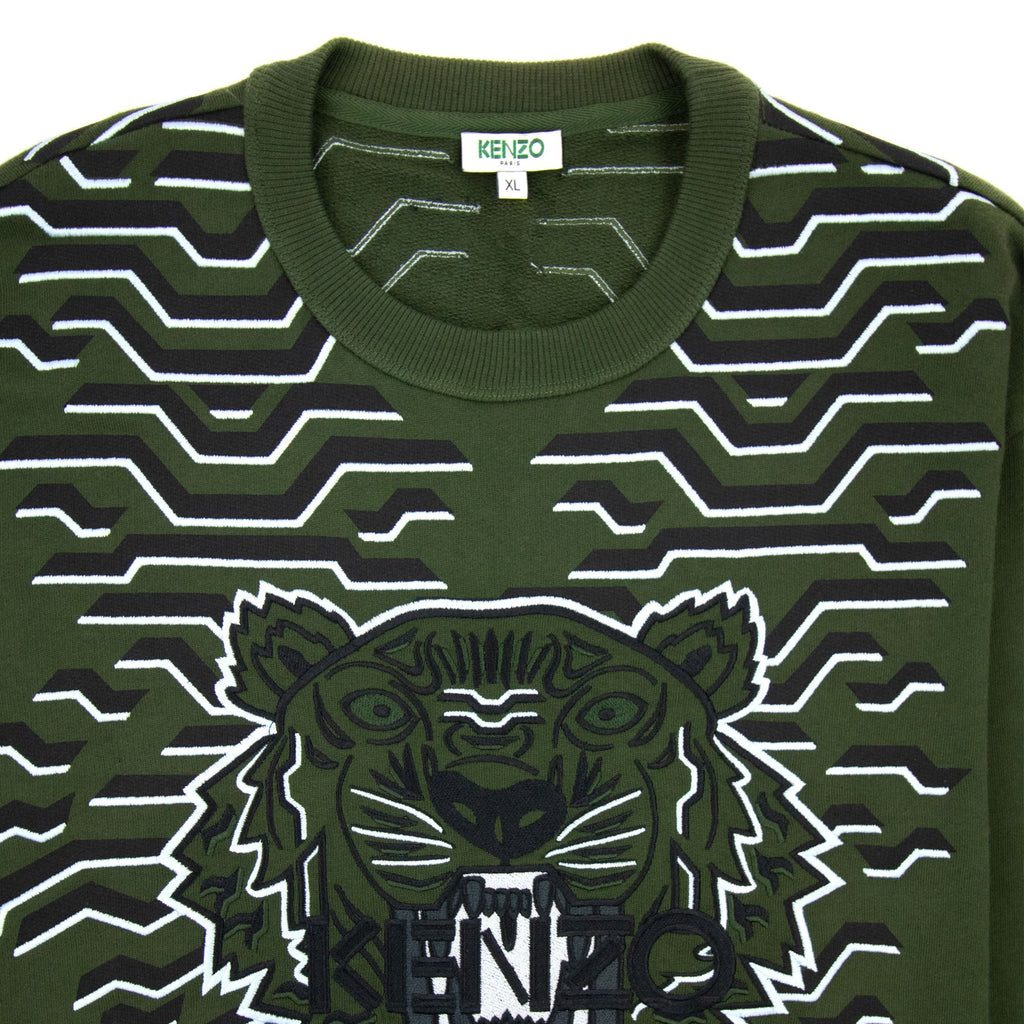 Kenzo Tiger Tail Sweat Khaki