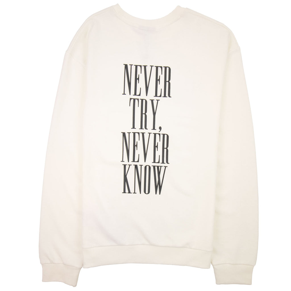 Emporio Armani Text-print Cotton-blend Sweatshirt White