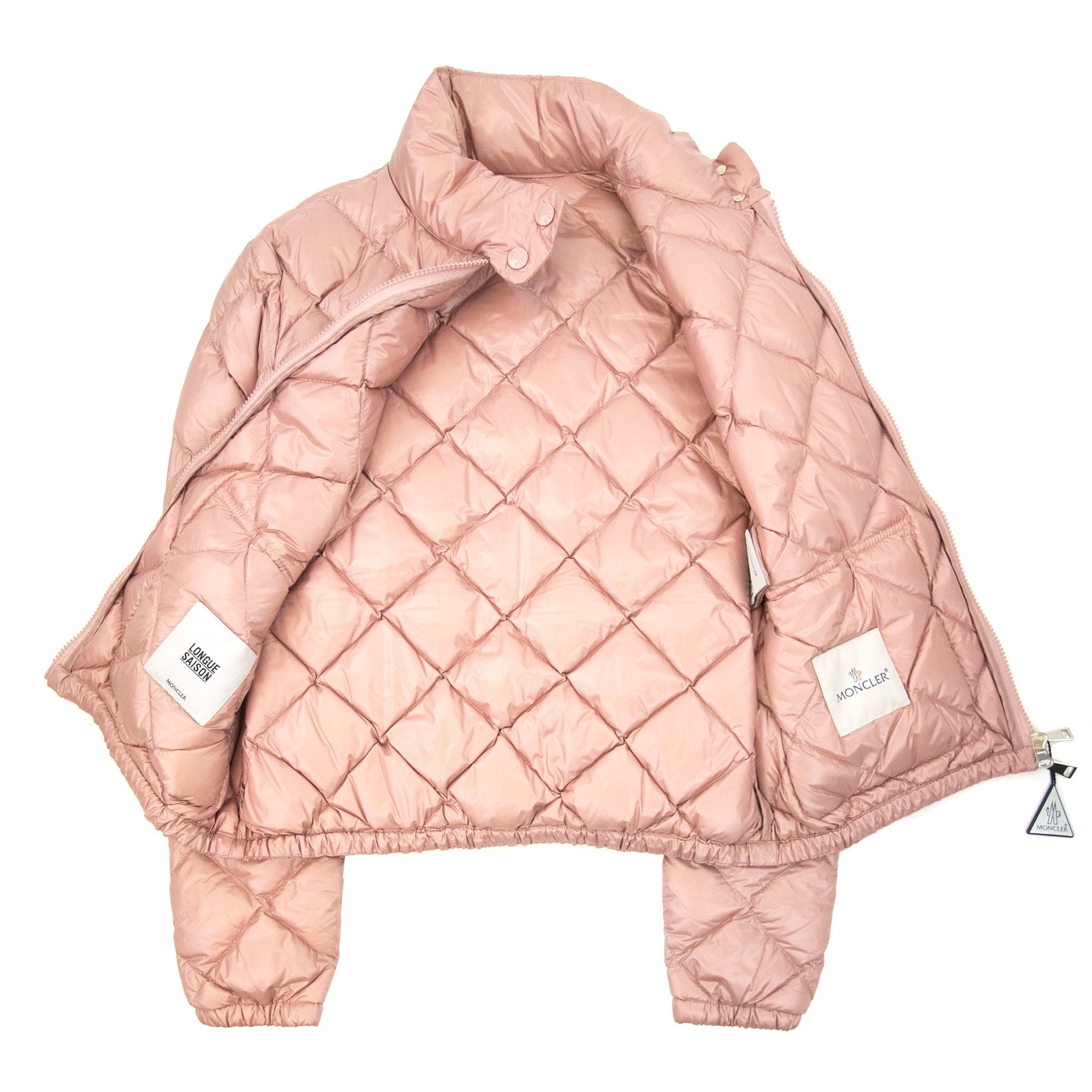 Moncler Women Binic Short Down Jacket Light Pink 510 – Onu
