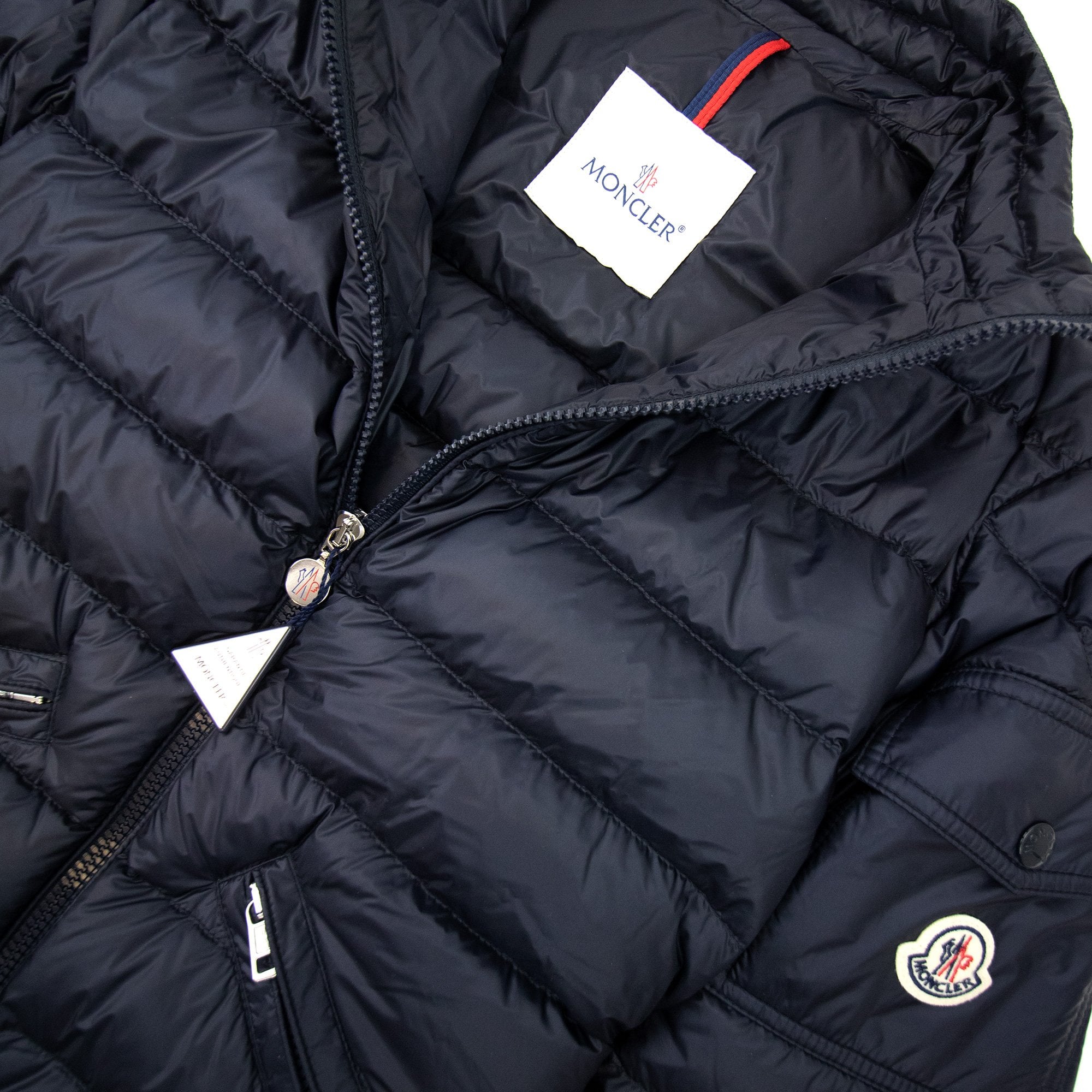 Moncler Agay Short Down Jacket Navy 776