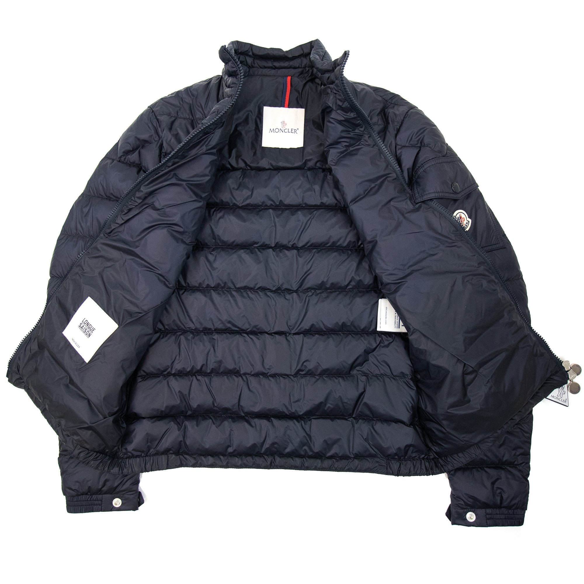 Moncler Agay Short Down Jacket Navy 776 - MEN from Onu UK