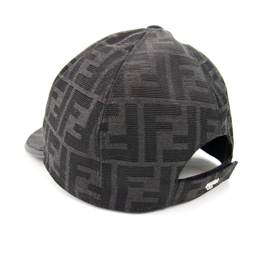 Fendi Ff Print Baseball Cap Black