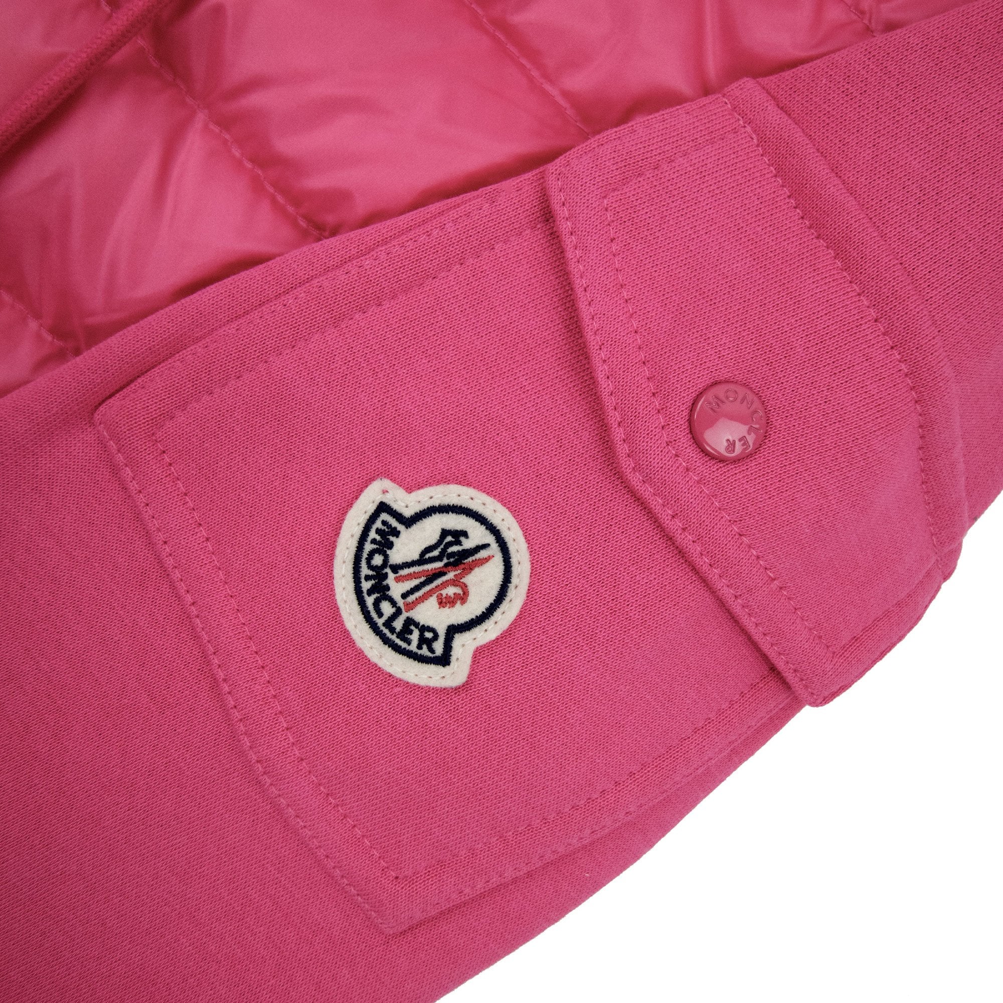 Moncler Women Maglia Hoodied Cardigan Pink 546