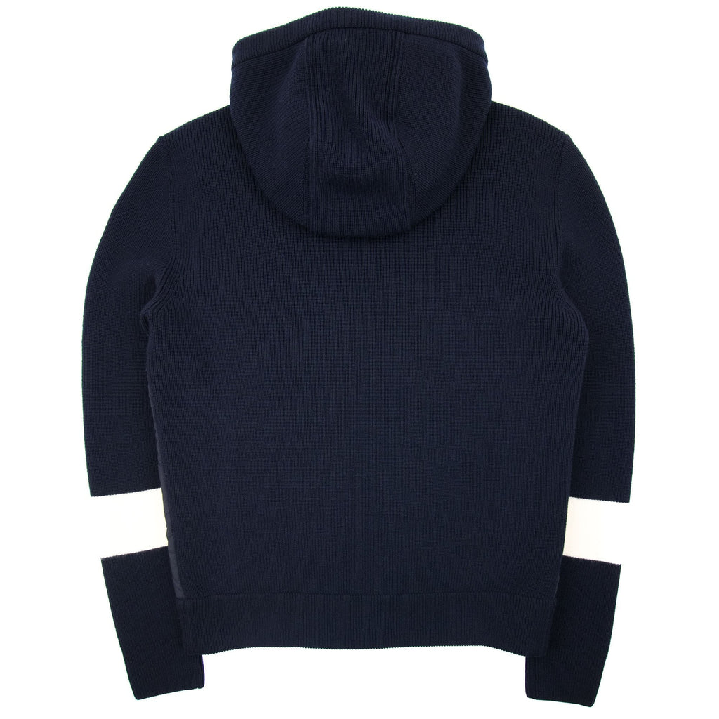 Moncler Stripe Sleeve Hybrid Cardigan Navy 742