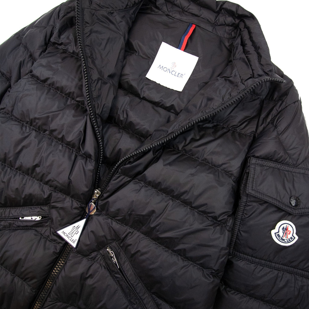 Moncler Agay Short Down Jacket Black 999