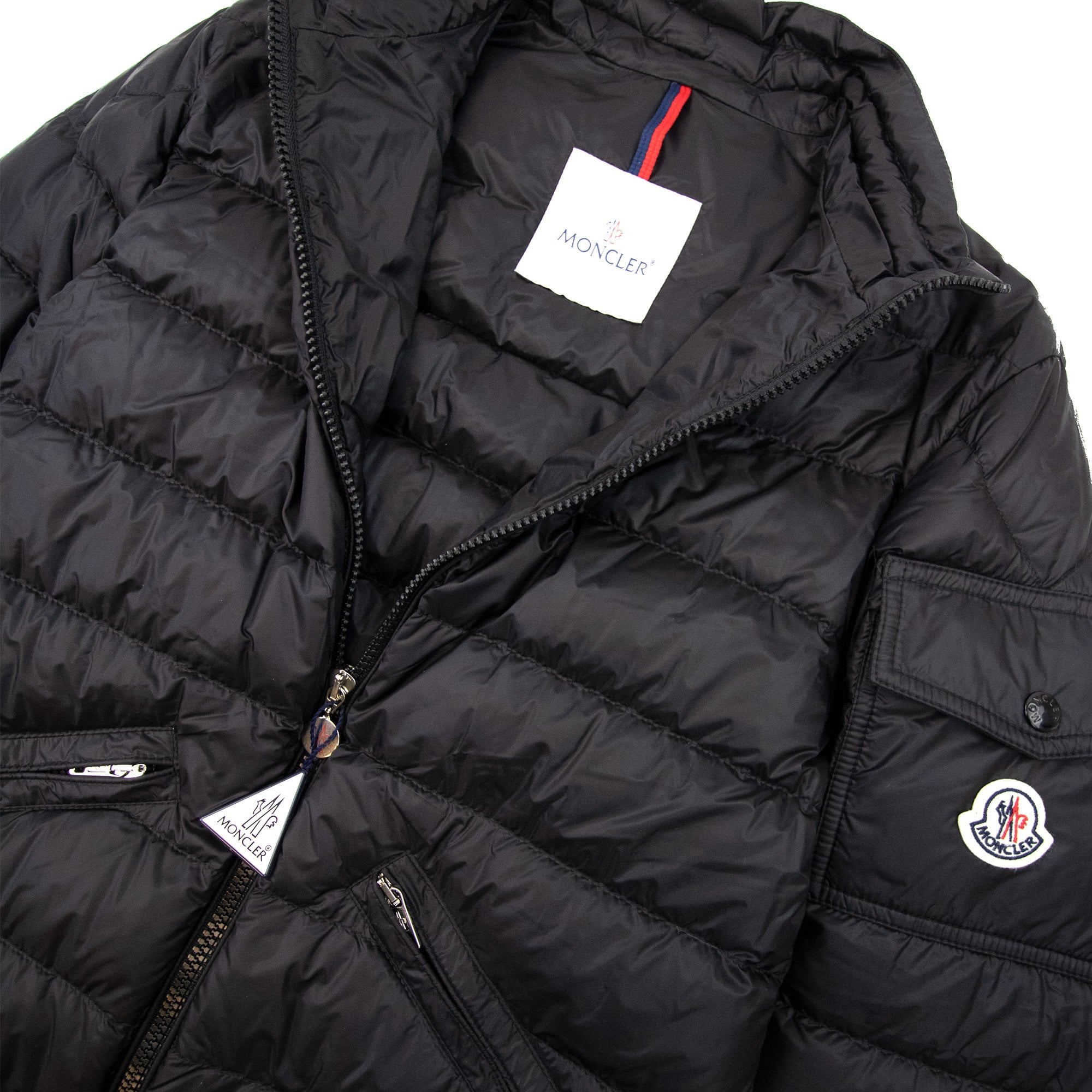 Moncler Agay Short Down Jacket Black 999