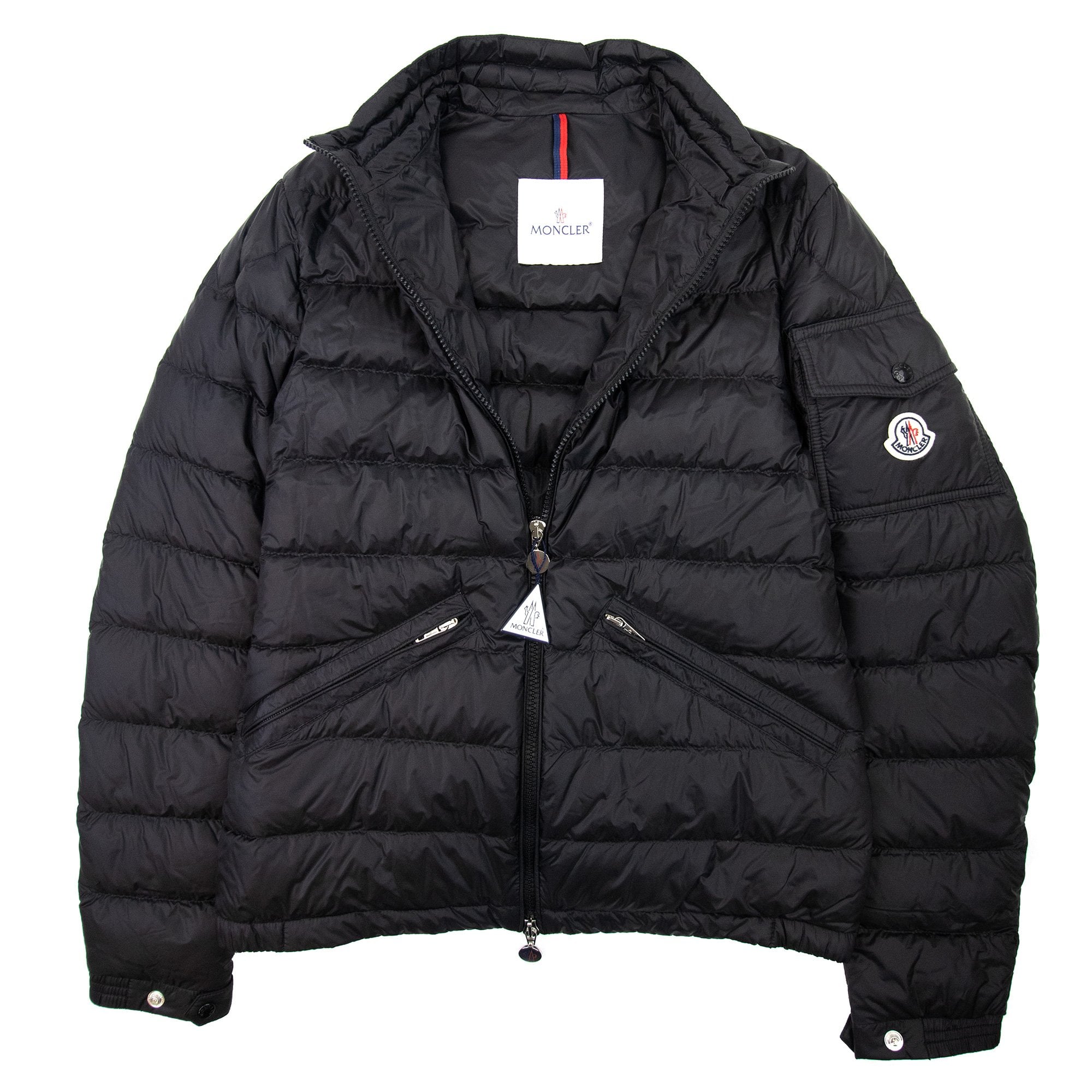 Moncler Agay Short Down Jacket Black 999