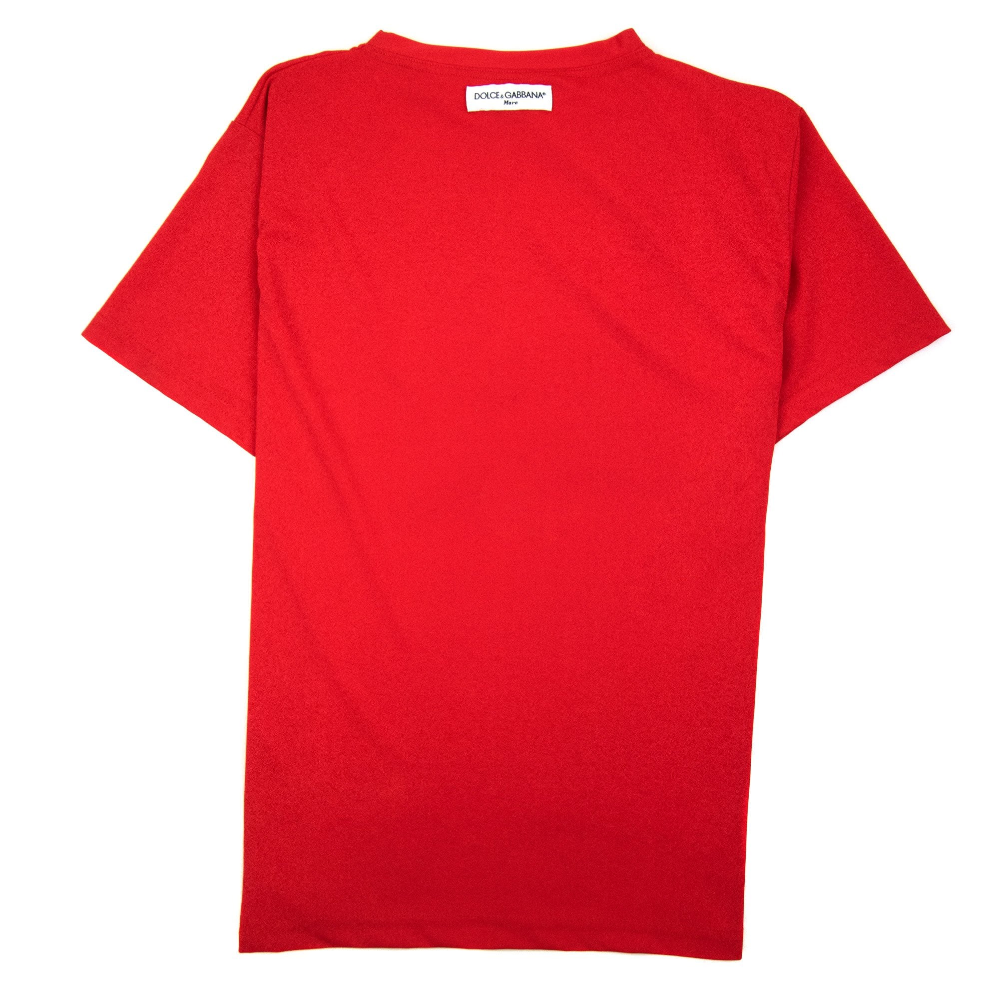Dolce & Gabbana Side Tape Logo T Shirt Red