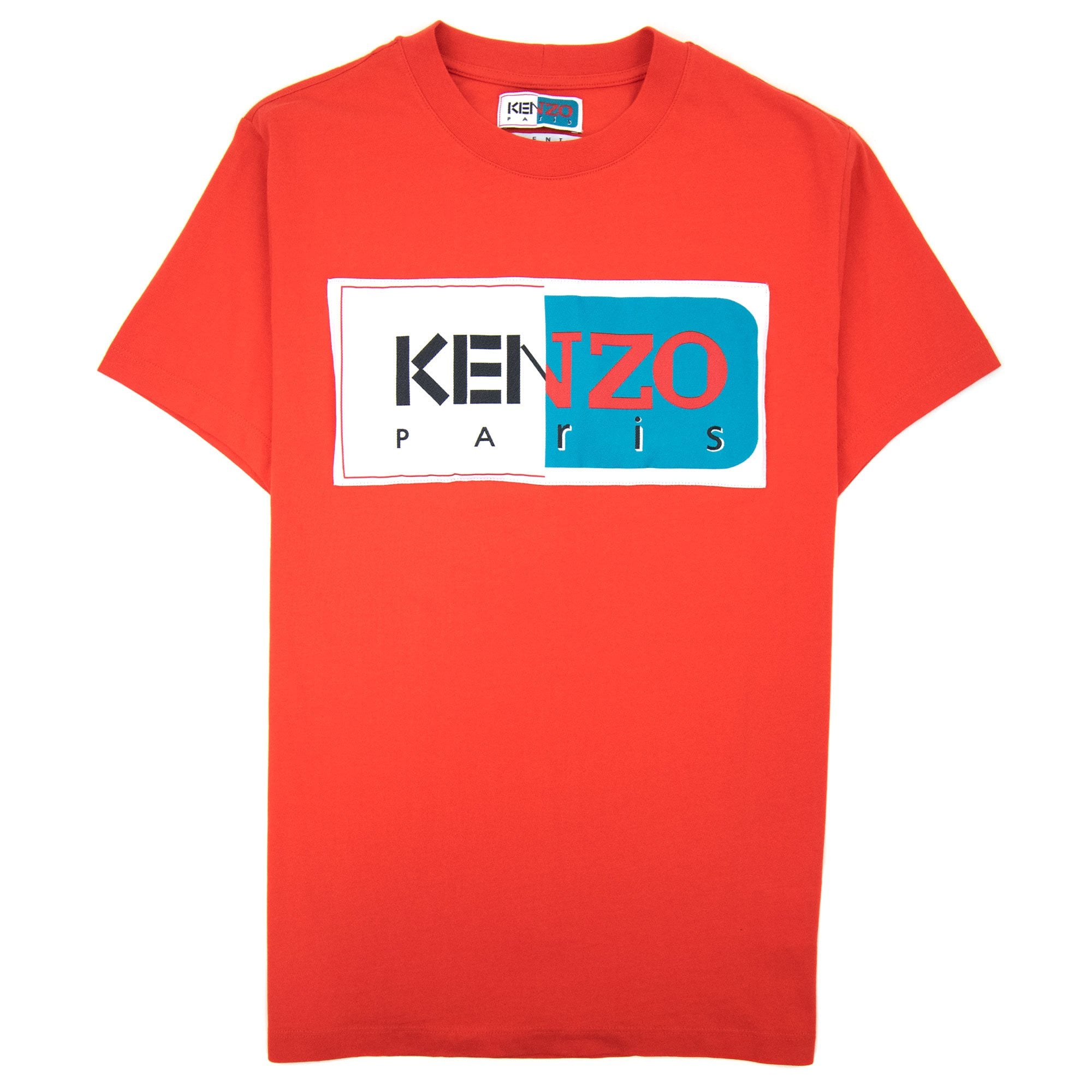 Kenzo Logo Patch T Shirt Red