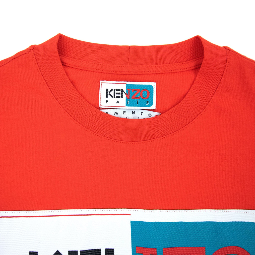 Kenzo Logo Patch T Shirt Red