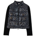 Moncler Women High Neck Shell Knit Cardigan Black 999