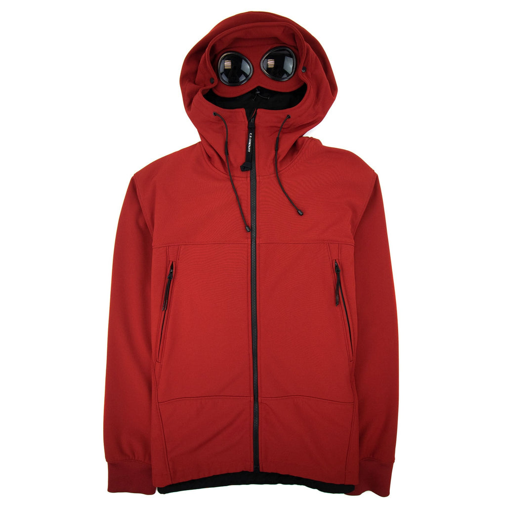 Cp Company Soft Shell Google Jacket Red 585
