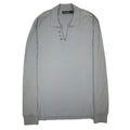 Dolce & Gabbana Open Neck Polo Shirt Grey