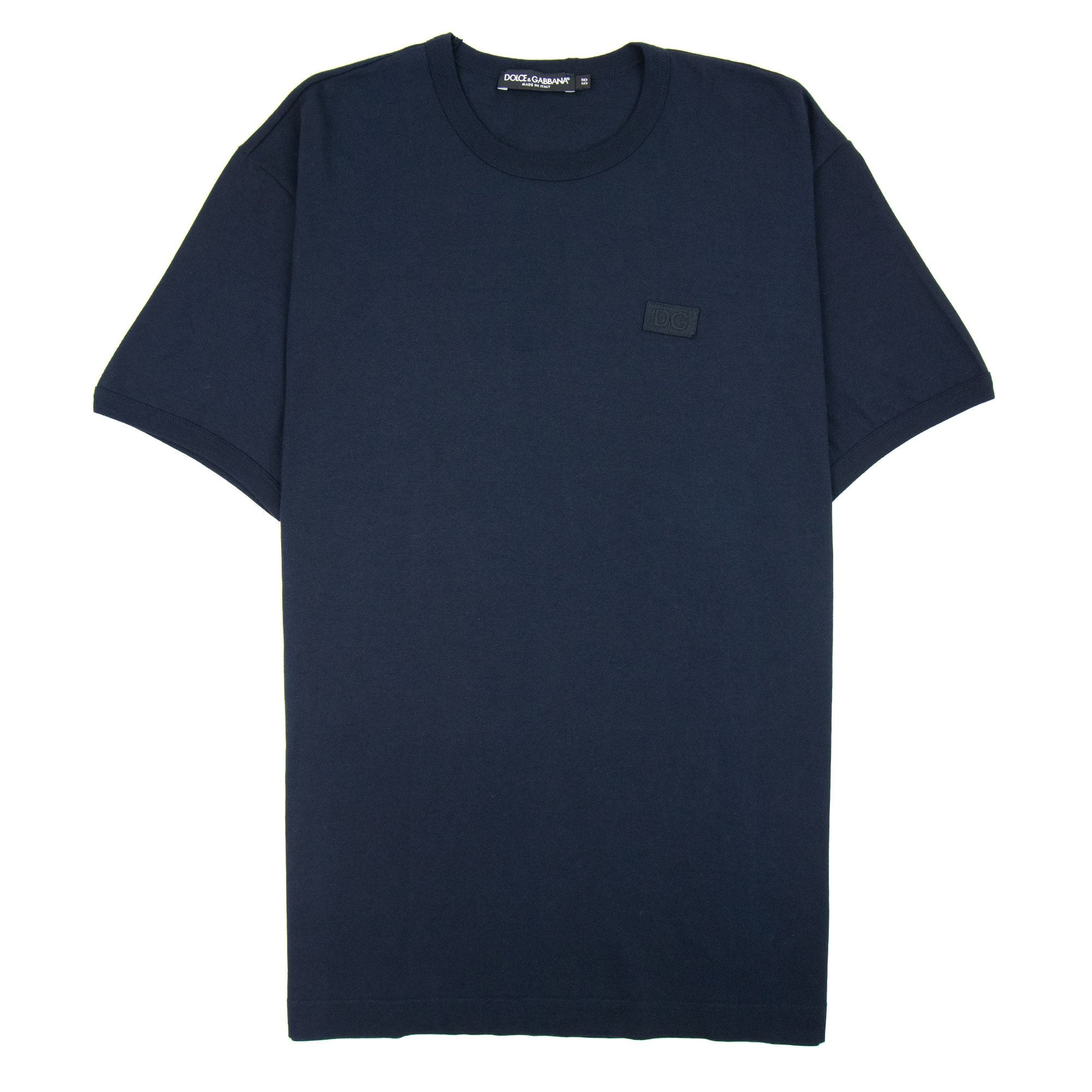 Dolce & Gabbana Dg Embroidered Logo T Shirt Navy