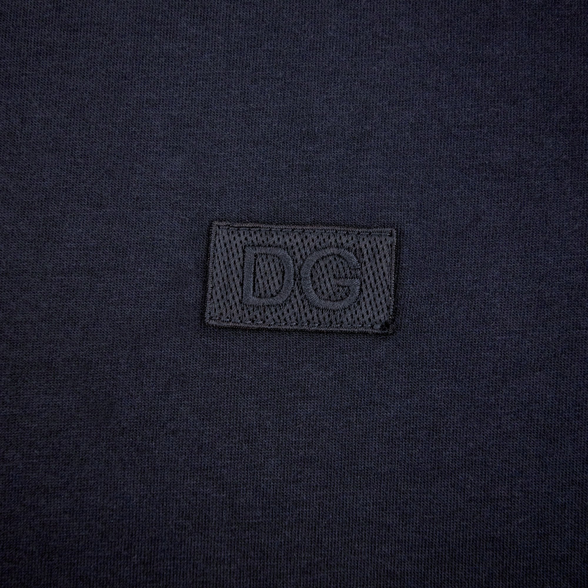 Dolce & Gabbana Dg Embroidered Logo T Shirt Navy