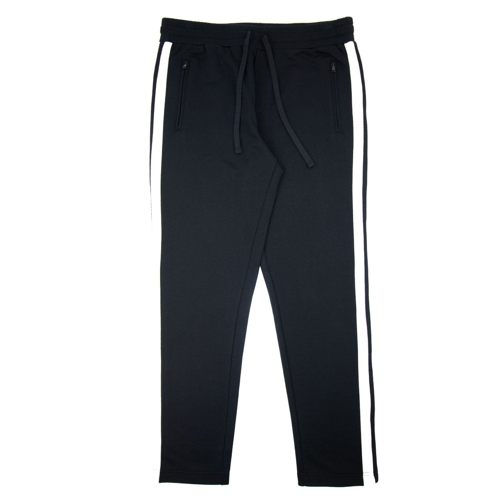 Dolce & Gabbana Metal Logo Side Stripe Bottoms Black