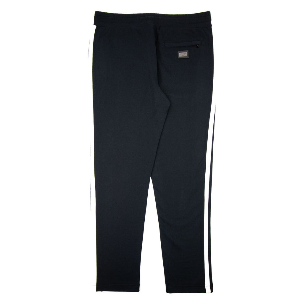 Dolce & Gabbana Metal Logo Side Stripe Bottoms Black