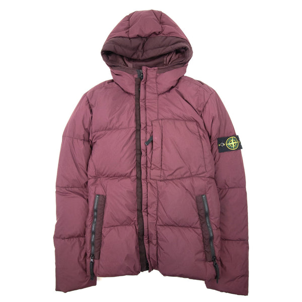 Stone Island 40223 Crinke Reps Ny Down Jacket Burgundy V0012 | ONU