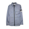 Stone Island Shadow Project Lenticular Zip-up Overshirt Jacket Blue V0022