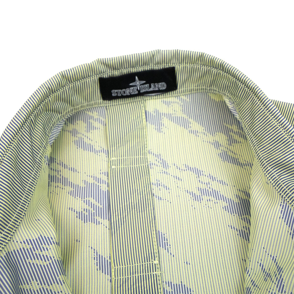 Stone Island Shadow Project Lenticular Zip-up Overshirt Jacket Lemon V0031
