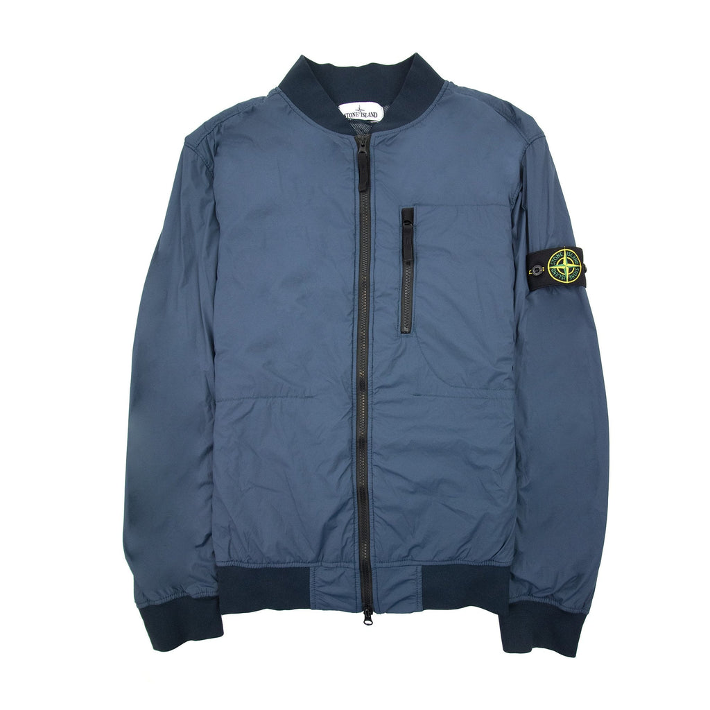 Stone Island 41331 Nylon Tc Bomber Jacket Blue V0024