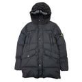 Stone Island Junior Garment Dyed Crinkle Reps Ny Down Jacket Black Voo29