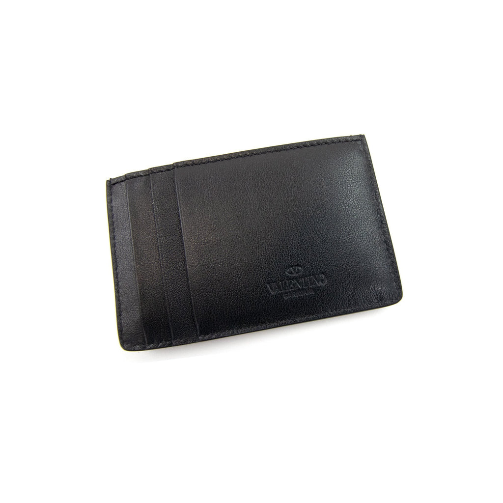 Valentino Rockstud Card Holder Black
