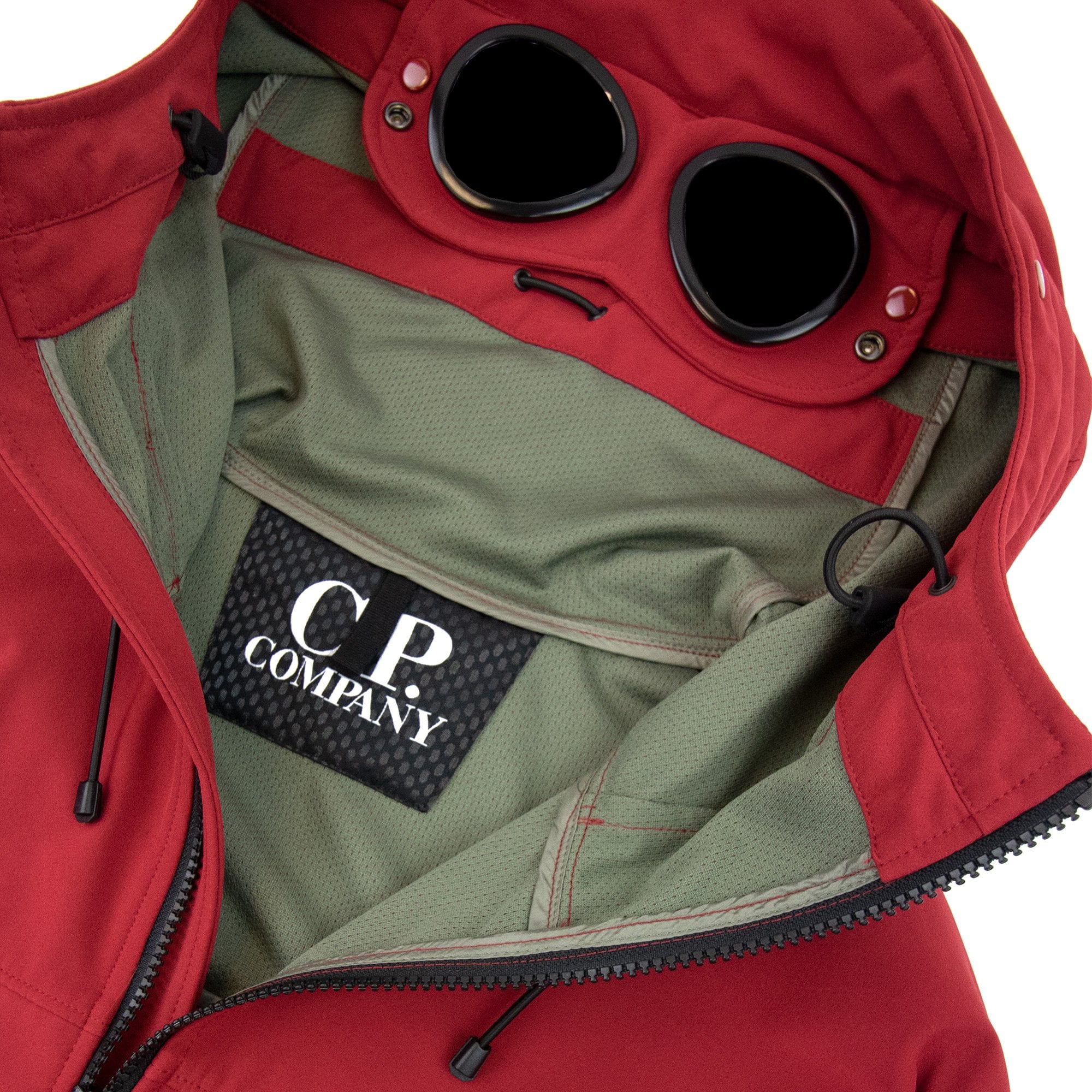 Cp Company Soft Shell Google Jacket Red 559 | ONU – Onu