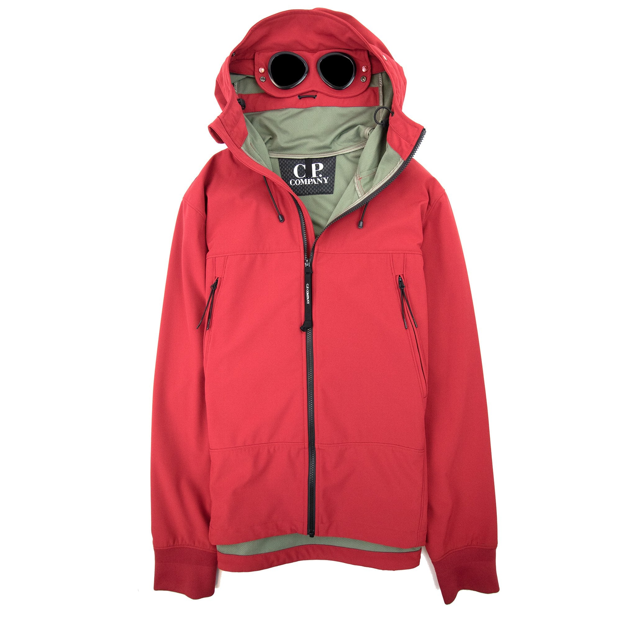 Cp Company Soft Shell Google Jacket Red 559 | ONU – Onu