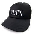 Valentino Vltn Nylon Baseball Cap Black