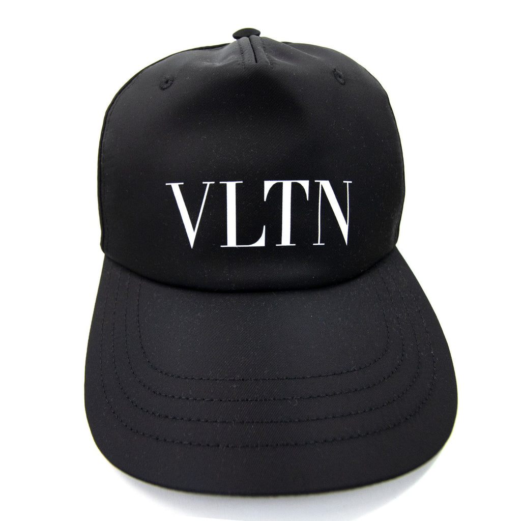 Valentino Vltn Nylon Baseball Cap Black