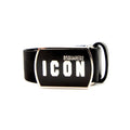 Dsquared2 Be Icon Plaque Belt Black