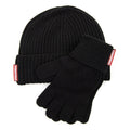 Dsquared2 Warmy Hat & Gloves Knit Set Black