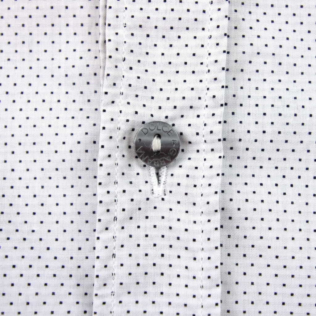 Dolce & Gabbana Polka Dot Davids L/s Shirt White