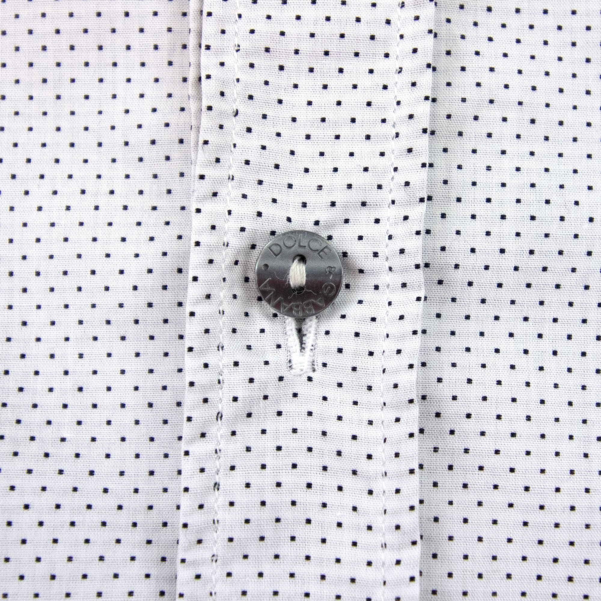 Dolce & Gabbana Polka Dot Davids L/s Shirt White
