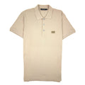 Dolce & Gabbana Metal Logo Short Sleeve Polo Camel