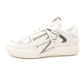 Valentino Vl7n Logo Embellished Leather Trainers Bianco/grey 22e