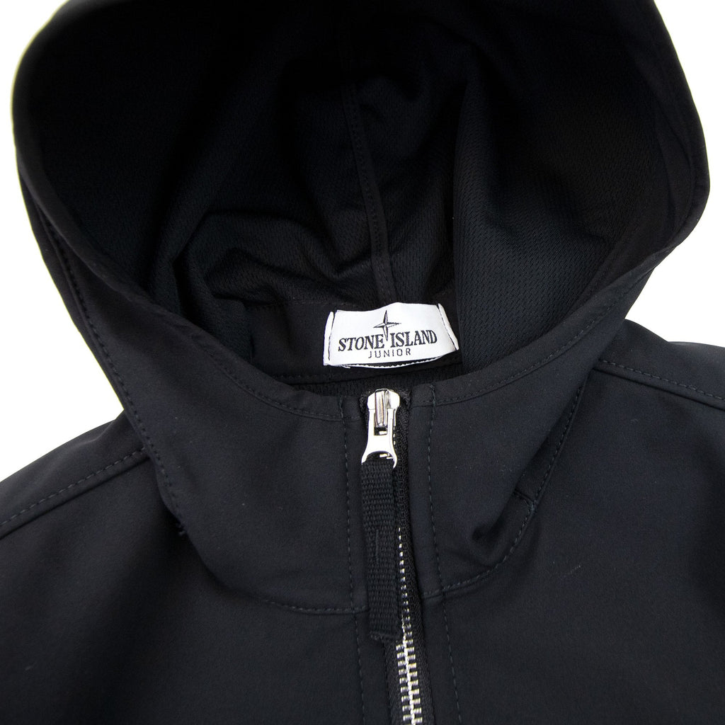 Stone Island Junior 640134 Light Soft Shell-r Jacket Black V0029