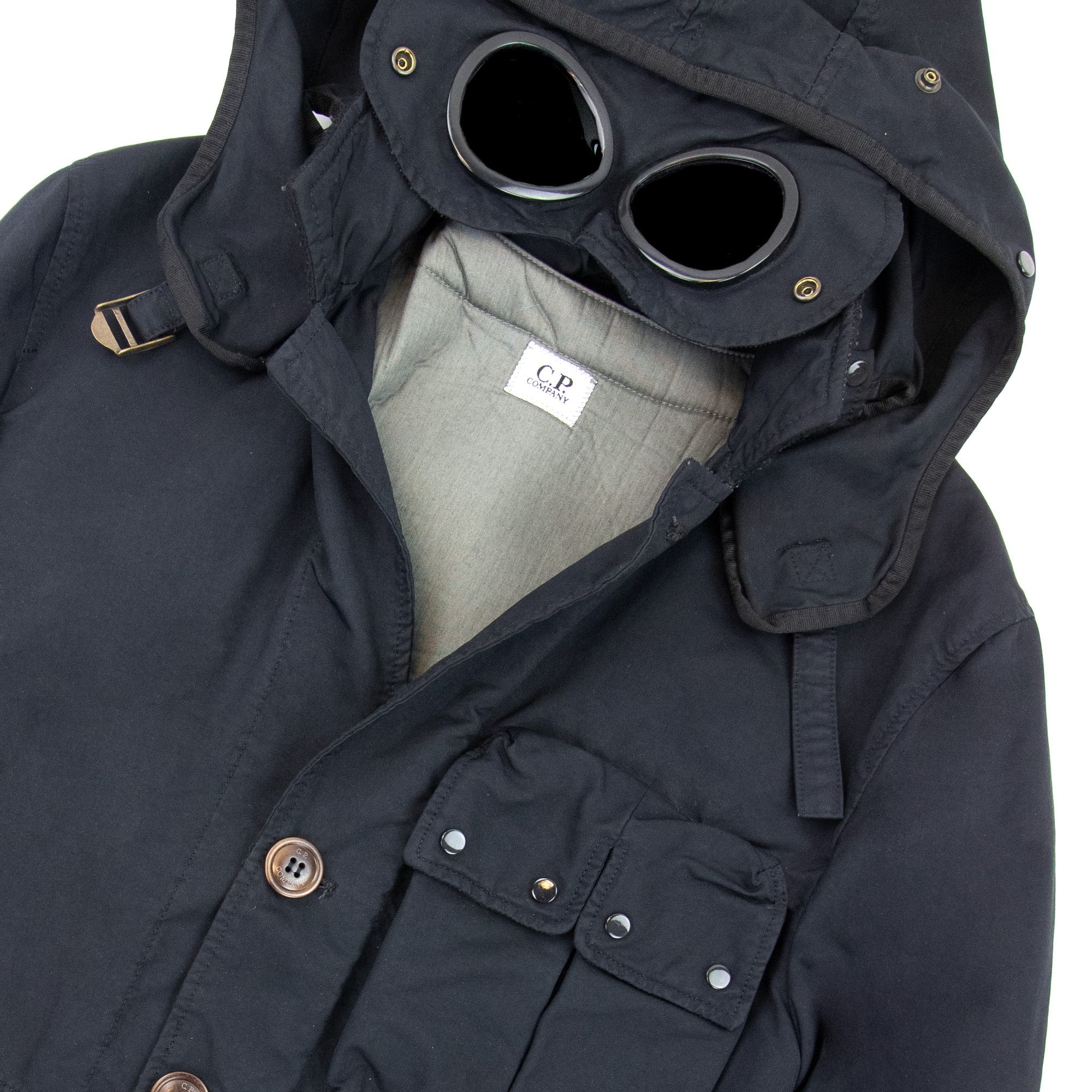Cp Company Sfoderato Goggle Jacket Navy 888